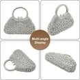 thumbnail image 2 of Elegant Floral Women's Rhinestone Evening Clutch Bag for Wedding Bridal Prom Cocktail Party Handbag Purse, 2 of 7