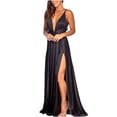 thumbnail image 1 of Fridja Summertime Womens Printing Condole V-neck One-piece Long Dress, 1 of 9