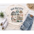 thumbnail image 2 of Sea Isle City Vintage Graphic T-Shirt, Coastal Beach Tee, 2 of 5