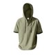 thumbnail image 5 of pstuiky camiseta de hombre, Camisa informal de lino de verano de color liso para hombre, manga corta, cuello alto, botones y bolsillos camisetas de hombre s, 5 of 9