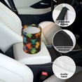 thumbnail image 6 of Round Car Trash Can 7×5.9in Waterproof, Durable, Not Easy To Fade, Easy To Install And Disassemble To Prevent Interior Pollution Saddlebrown Colorful Houndstooth Hand-Drawn Sketch_3, 6 of 7