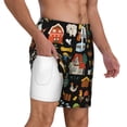 thumbnail image 2 of Kdxio Funny Farmers Print Men'S Swim Trunks With Compression Liner 7 Inch Inseam Quick Dry Swim Shorts, 2 of 7
