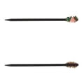 thumbnail image 4 of Unique Bargains 1 Pc Hair Chopstick Classic Rose Hair Hairpin Black Green Pink, 4 of 5