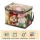thumbnail image 4 of Clear Toy Storage Organizer Bags, Reusable PVC Travel Waterproof Zipper Bags - White, 4 of 5