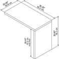 thumbnail image 4 of Echo 36W Desk Return in Gray Sand - Engineered Wood, 4 of 6