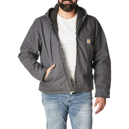 Carhartt mens Relaxed Fit Washed Duck Sherpa-lined Jacket Work Utility ...