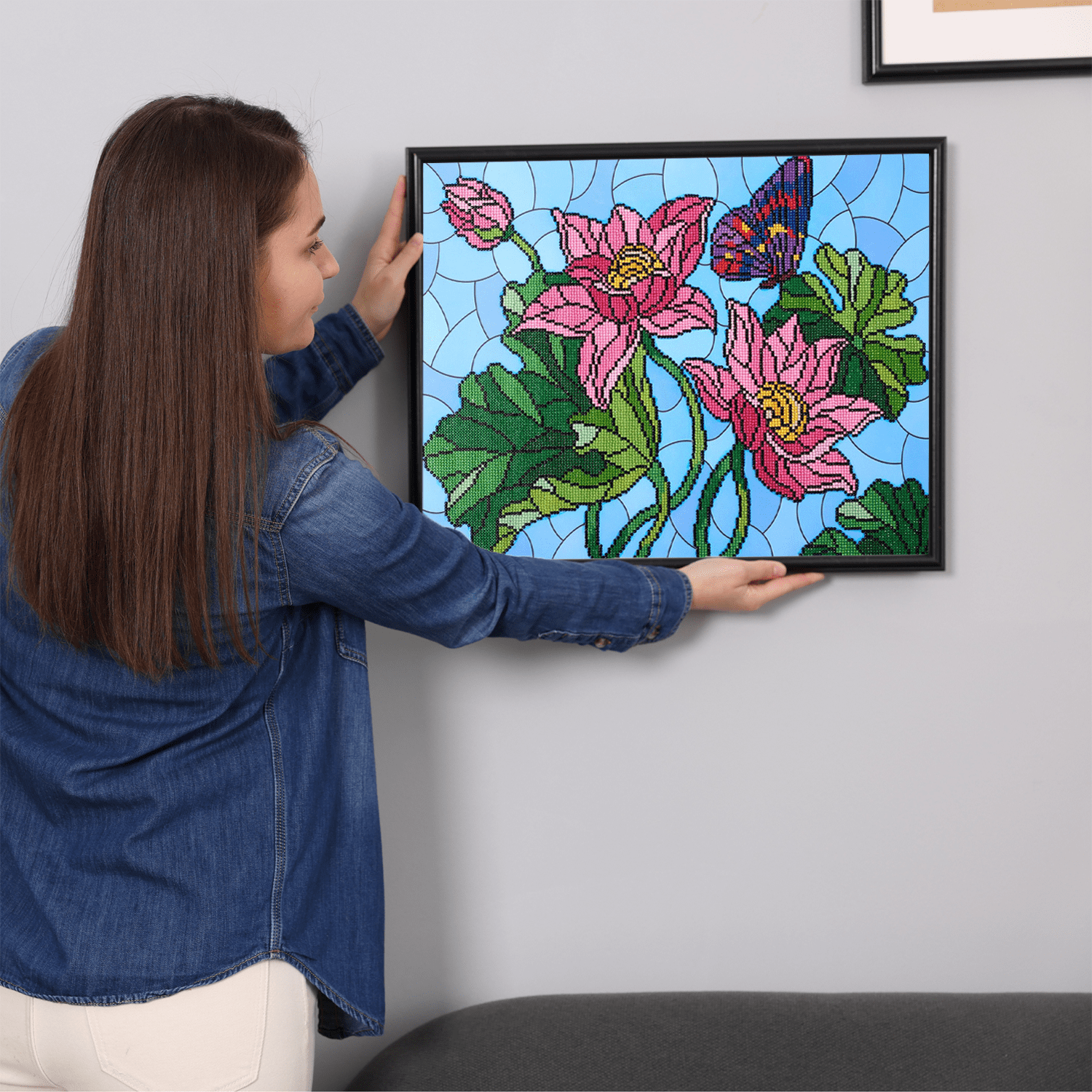 Diamond Art By Leisure Arts Diamond Painting Kits For Adults 16"X20" Advanced Stain Glass Flower, Full Drill, Art Kits, Dimond Art, For Adults, Kit