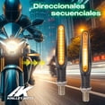 thumbnail image 2 of Direccionales Secuenciales Led Para Moto Universal Kinlley Negro, 2 of 5
