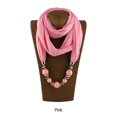thumbnail image 2 of Collar de Estilo Étnico Bohemio Qarigey con Pañuelo Artesanal Rosa, 2 of 6