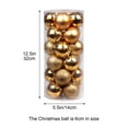 thumbnail image 3 of 24PCS Christmas Decorations for Tree - Xmas Decorations Indoor, Christmas Xmas Tree Bauble Hanging Home Party Ornament Decor, 3 of 5