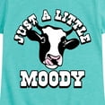 thumbnail image 3 of Instant Message - Just A Little Moody - Toddler & Youth Girls Short Sleeve Graphic T-Shirt, 3 of 6