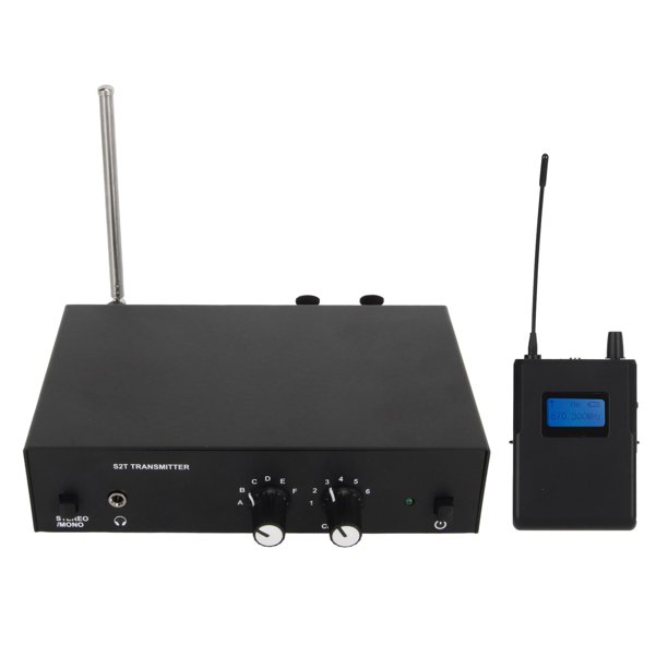 De monitores estéreo inalámbricos UHF 670-680Mhz ANLEON S2T de monitores intraauriculares de 35 entradas interior 164ft exterior 328ft transmisor y receptor