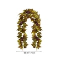 thumbnail image 3 of Autumn Simulated Fruit and Maple Leaf Vines, Artificial Fireplace Garland Decoration, Fall Harvest Hanging Vine for Home Wrapping Indoor Outdoor Wall Door Decor, Red, 3 of 7