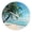 Beach1, variant on Beach Wall Clock Battery Operated 14 Inch Silent Blue Ocean Sunset Clocks Modern Wall Clock for Living Room Bedroom Decor