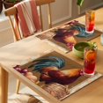 thumbnail image 4 of Placemat Set of 4 Watercolor Rooster Egg Placemats for Dining Table Onion Farmhouse Washable Table Mats for Kitchen and Party Decor Indoor & Outdoor Use, 4 of 8