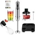 thumbnail image 1 of VIVEFOX Immersion Hand Blender Handheld, 6-in-1 800W 10 Speed Control Multifunctional Electric Stick Blender with Stainless Steel Blades, 1 of 7
