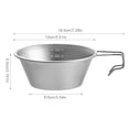 thumbnail image 3 of Taza de camping de 300 ml/500 ml con asa, accesorios para exteriores (500 ml) Likrtyny Para estrenar, 3 of 4