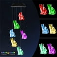 thumbnail image 2 of Cat Wind Chimes Color Changing Car Solar Wind Chimes Regalos al aire libre para mamá Abuela Amigos Regalos de cumpleaños, Jardinería Gift Memorial Wind Chimes JAMW Sencillez, 2 of 5