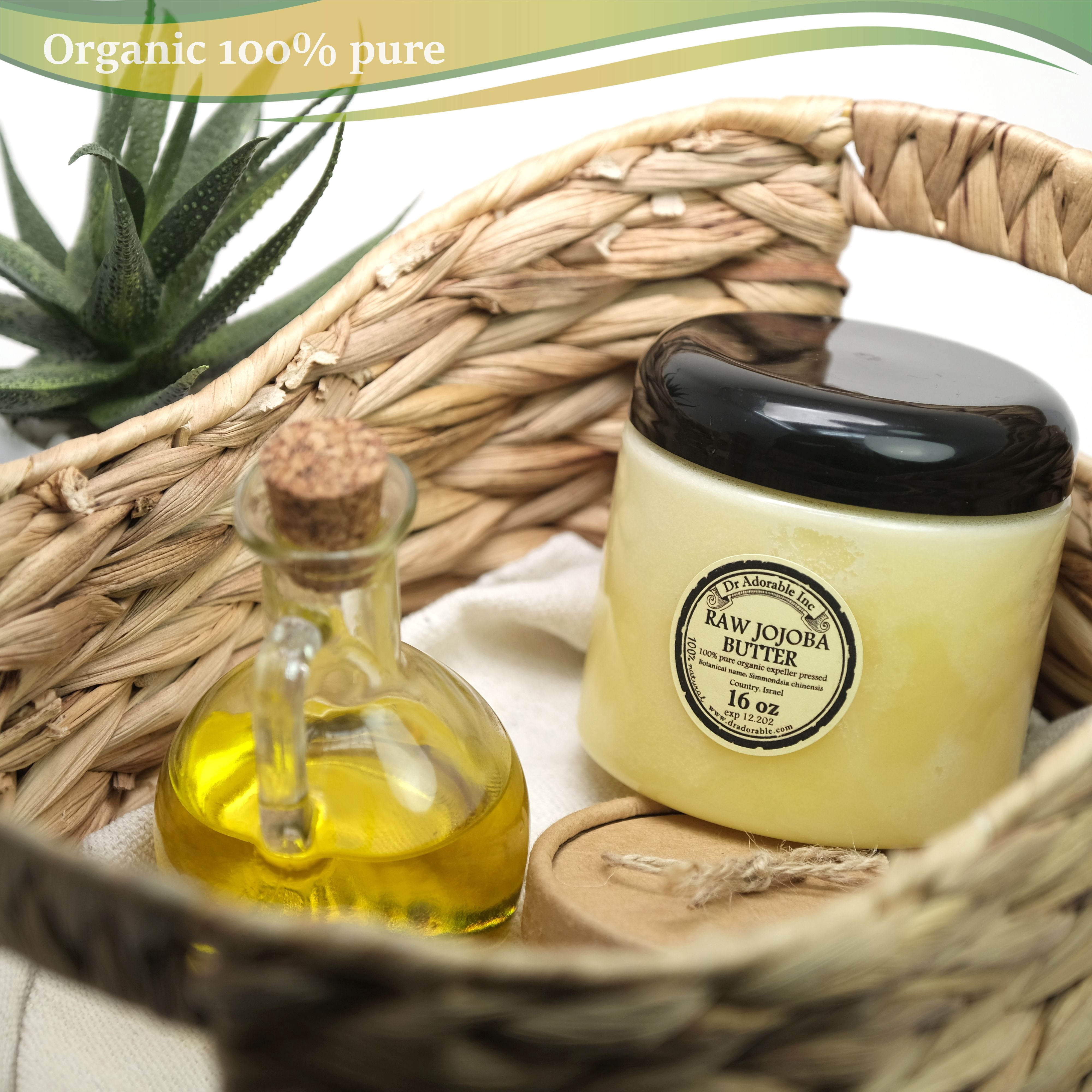 Dr Adorable - 16 oz - Jojoba Butter - Organic 100% Pure Raw