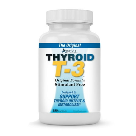Absolute Nutrition Thyroid T-3 Capsules - 180 Count