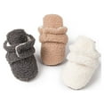 thumbnail image 3 of Meckior Baby Girls Boys Cotton Boots Newborn Winter Cozy Fleece Booties Infant Socks Shoes for 3-18 Months, 3 of 7
