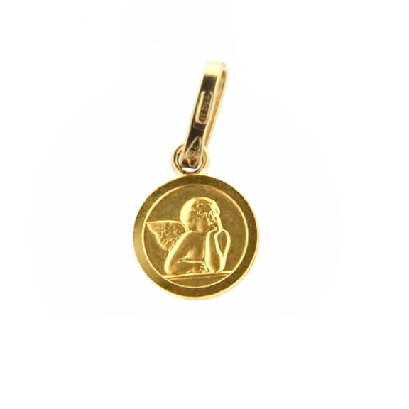 18K Yellow Gold Tiny Angel (8 mm)