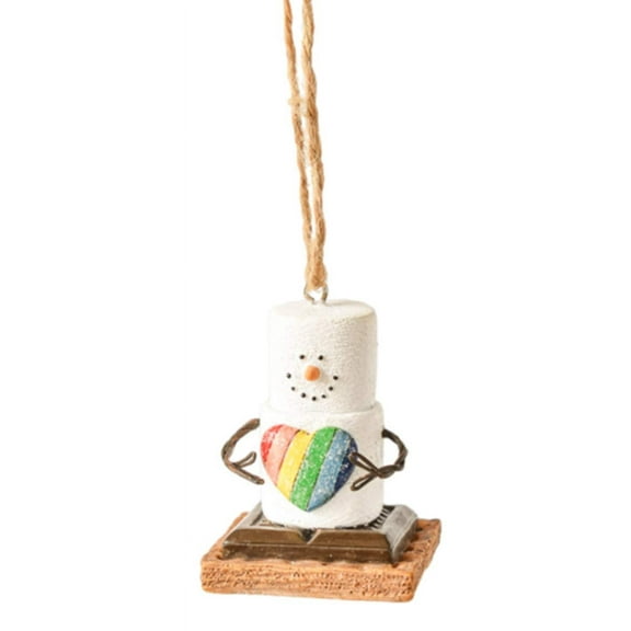 Ganz MX179693 S'Mores Pride Decorative Hanging Ornament, 2.63 Inches Height, Multicolor