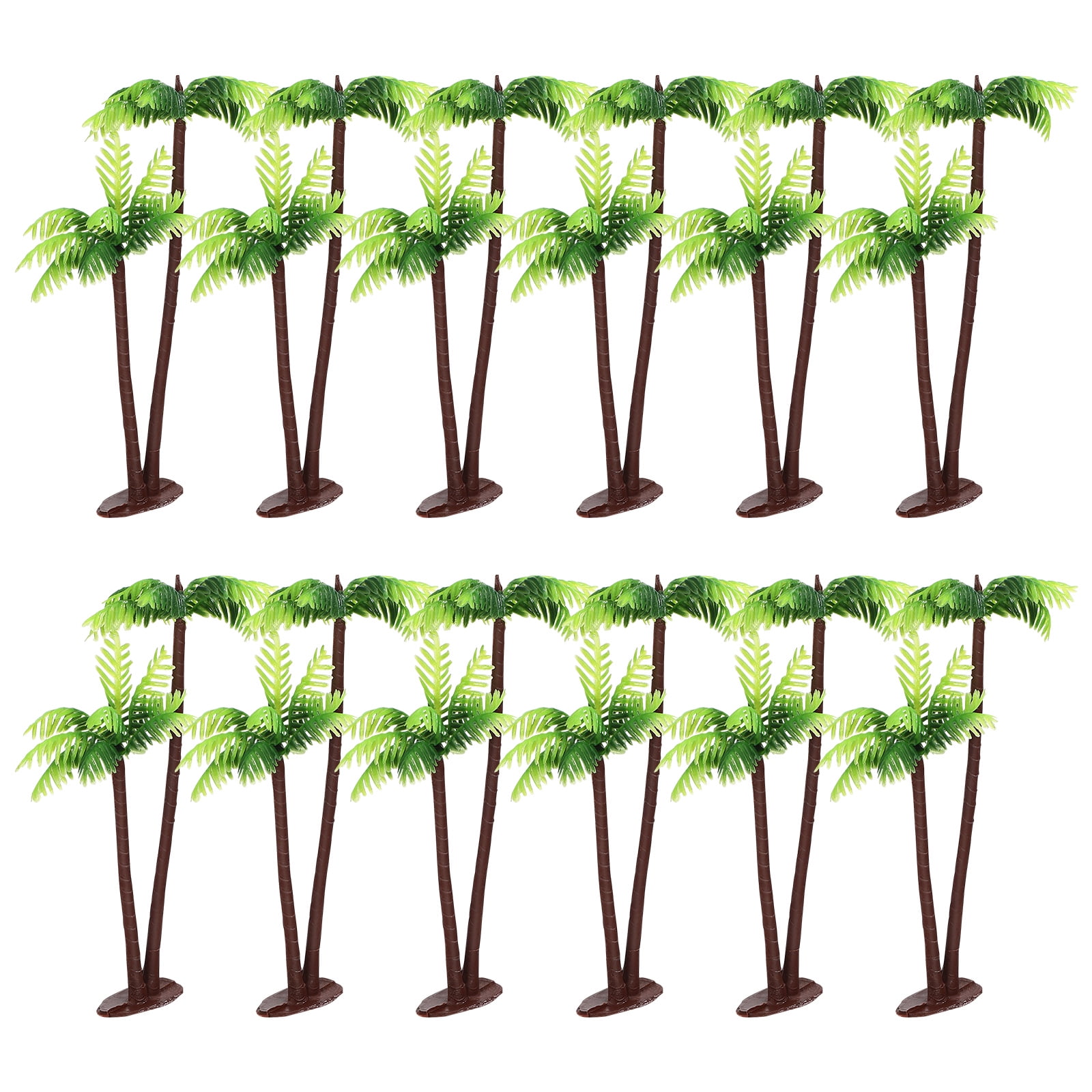 VANZACK Modelo Miniatura De Palmera De Coco Para Acuarios, Recipientes De Vidrio, Decoración De Casa De Muñecas, 5 Piezas