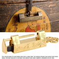 thumbnail image 5 of Mini llave de flor tradicional china con candado, estilo chino para muebles vintage Candado vintage (dorado), 5 of 5