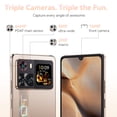 thumbnail image 5 of 6.88-Inch Android Smartphone 5G Cubot X100, 16GB(8 8), 256GB, 5100mAh Battery-Black/Gold, 5 of 7