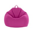 thumbnail image 3 of Cubierta de bolsa de frijoles color sólido con reposapiés rosa Rosado SM SunniMix Beanbag Cover Footstool, 3 of 8