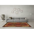 thumbnail image 3 of Ahgly Company Indoor Square Oriental Brown Traditional Area Rugs, 3' Square, 3 of 4