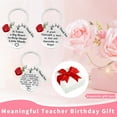 thumbnail image 5 of Teacher Appreciation Gifts Teacher Keychains for Women Christmas Valentine's Day Thank You Gift Keyring with gift boxes 3PCS Design 2, 5 of 6