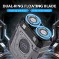 thumbnail image 5 of PWING Electric Shaver For Men, Rotary Electric Razor, Mini Beard Shavers Portable Suitcase Design Razor,  Long-Lasting Battery for Home & Travel, 5 of 9