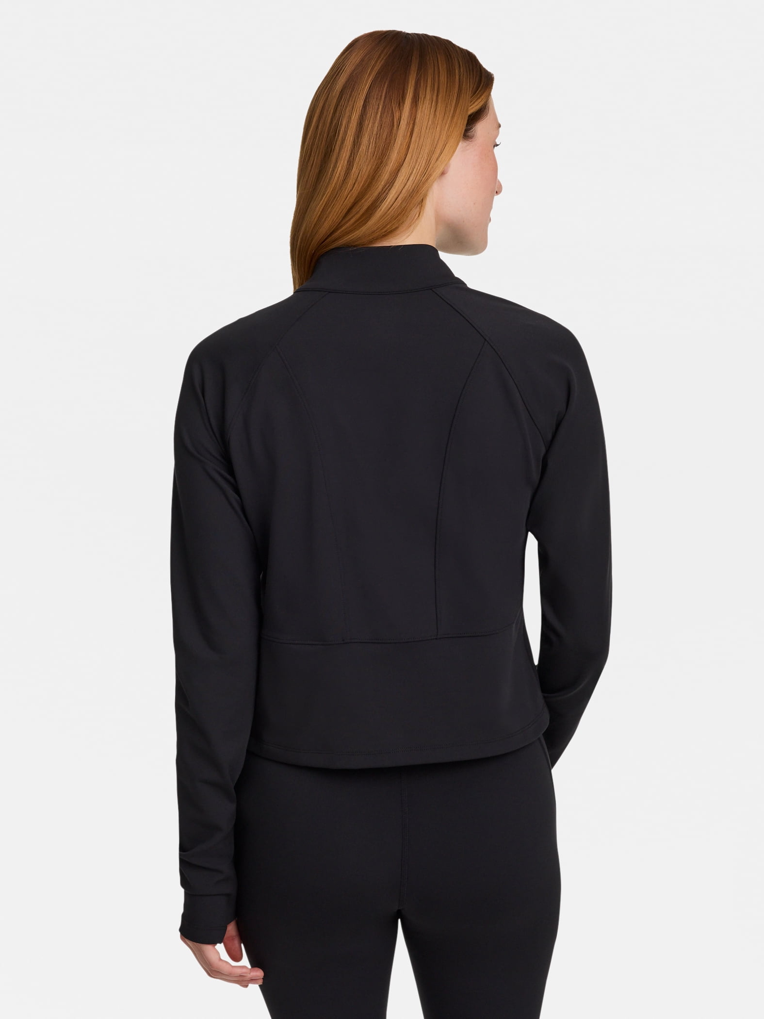 Reebok Women's Reflex Cropped Full Zip Performance Jacket, Sizes XS-4X