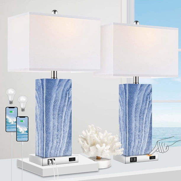 Blue Touch Lamp