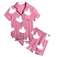 thumbnail image 4 of LUOGENLI Girls Pajamas Size 10-38 Sets Toddler Sleepwear Set Short Sleeve Pajamas for 2 3 Year Olds Comfortable Home Loungewear Girls Pajamas Size 10-43 Pants Set Size 2-3 Years, 4 of 4