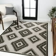 thumbnail image 3 of JONATHAN Y TUSCAN SUN 3 x 5 Area Rug, Lior Geometric Moroccan Diamond - Black/Cream, TSN202A-3, 3 of 7