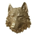 thumbnail image 3 of Esquirla Polyresin Animal Head Wall Statue Plaque Wall Mounted Decorative Wall Ornament Wall Figurine for Farmhouse Decor Multipurpose Wolf, 3 of 8