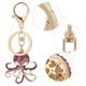 thumbnail image 4 of Octopus Shaped Rhinestone Key Ring Keychain Pendant Bag Decoration Birthday Gift, 4 of 5