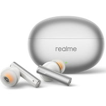 realme Buds Air 6 True Wireless Earbuds, 50dB ANC, Hi-Res Sound, LHDC, 12.4mm Dynamic Bass Driver, 6 Mics Clear Call, 40H Battery, Bluetooth 5.3, IP55 Water Resistance - (Flame Silver)