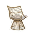 thumbnail image 6 of Jabe Wicker Outdoor 2 Seater Chat Set with Cushion, Light Brown and Beige, 6 of 14