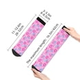 thumbnail image 2 of Uemuo Pink Donuts Printed Crew Socks, Moisture-Wicking Socks, Athletic Socks for Men Breathable Cushion Socks Casual Sport Socks for Running Traveling, 2 of 6