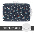 thumbnail image 2 of Rateoe Sailboat And Seagull Pattern Flannel Door Mat Indoor Outdoor Entrance, Waterproof All-Weather Doormat,Fade Resistant, Low Profile Entryway Mat 16x24in, 2 of 7