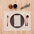 thumbnail image 5 of Meema Cloth Napkins Set of 4 Cotton, Striped Natural, Dinner Linen Christmas Napkins Washable- Table Christmas Gifts, 5 of 6