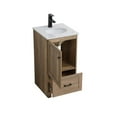 thumbnail image 3 of 18 inch Single Bathroom Vanity in Natural oak, 3 of 5