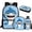 Shark Blue, variant on Jeiento Axolotl Backpacks for Kids Kawaii Book Bags for Girls 9-12 Lightweight Bookbag and Lunch Box Set for Kindergarten Blue Ocean 4 Piece School Bag Set