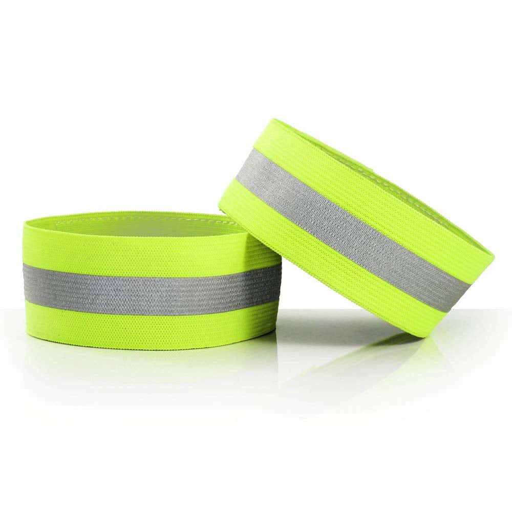 1 Pair Reflective Arm Leg Ankle Bands Straps Tape Running Cycling Gym Wristbands 