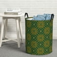 thumbnail image 2 of DouZhe Waterproof Collapsible Large Laundry Baskets, Green Yellow Leaves Prints Circular Hamper with Handles, 2 of 6