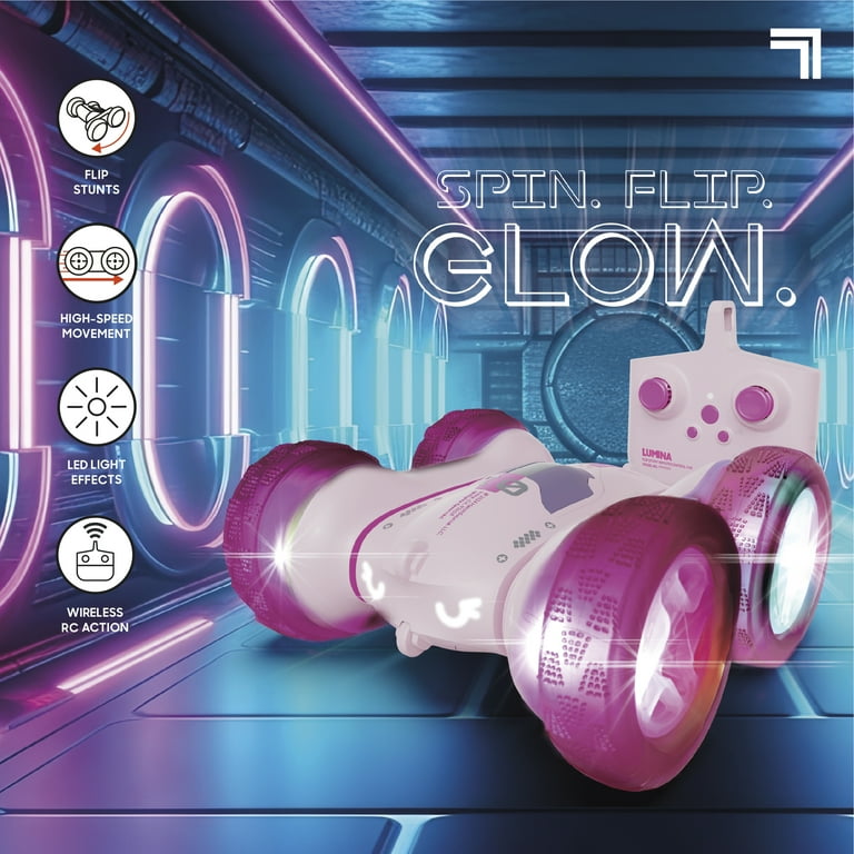 Sharper Image® Lumina Remote Control Light-Up Stunt Car - Walmart.com